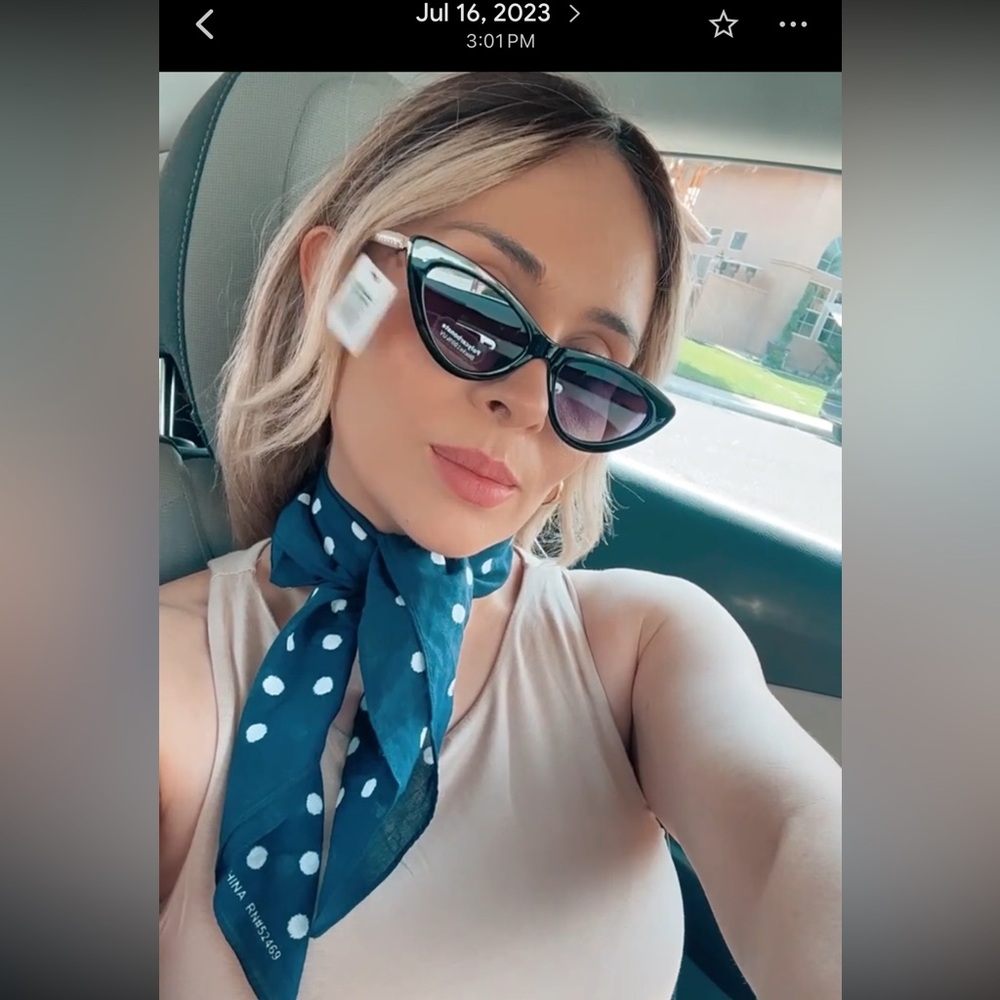 Cat Eye pearl sunglasses